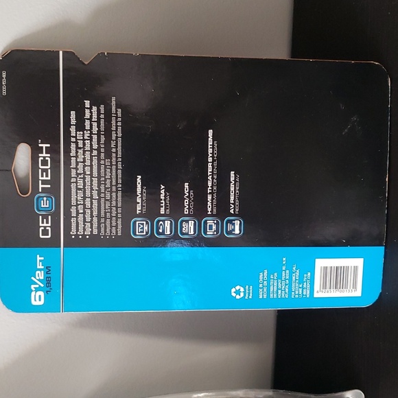 CE Tech Fiber Optic Audio Cable - Picture 2 of 2